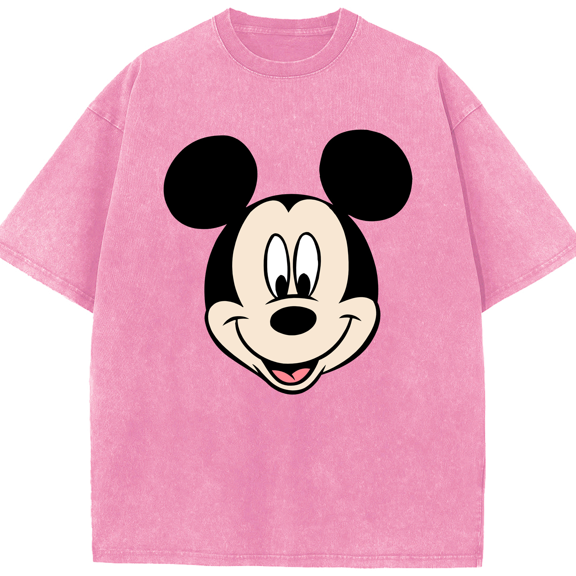 （画像用） ミッキーマウス Mickey Mouse 綿100% ヴィンテージ風 半袖Tシャツ（フロントプリント）